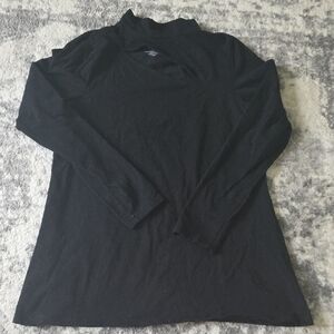 Torrid Black Cotton Blend Top